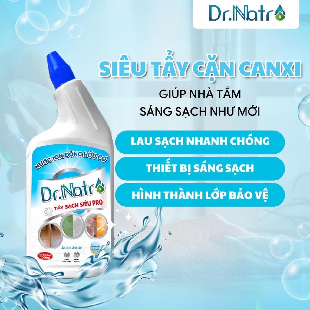 Combo2 chai Nước ion đồng hữu cơ 1000ml Tẩy sạch bề mặt gạch, cặn canxi ,mốc rong rêu tẩy rong rêu | BigBuy360 - bigbuy360.vn