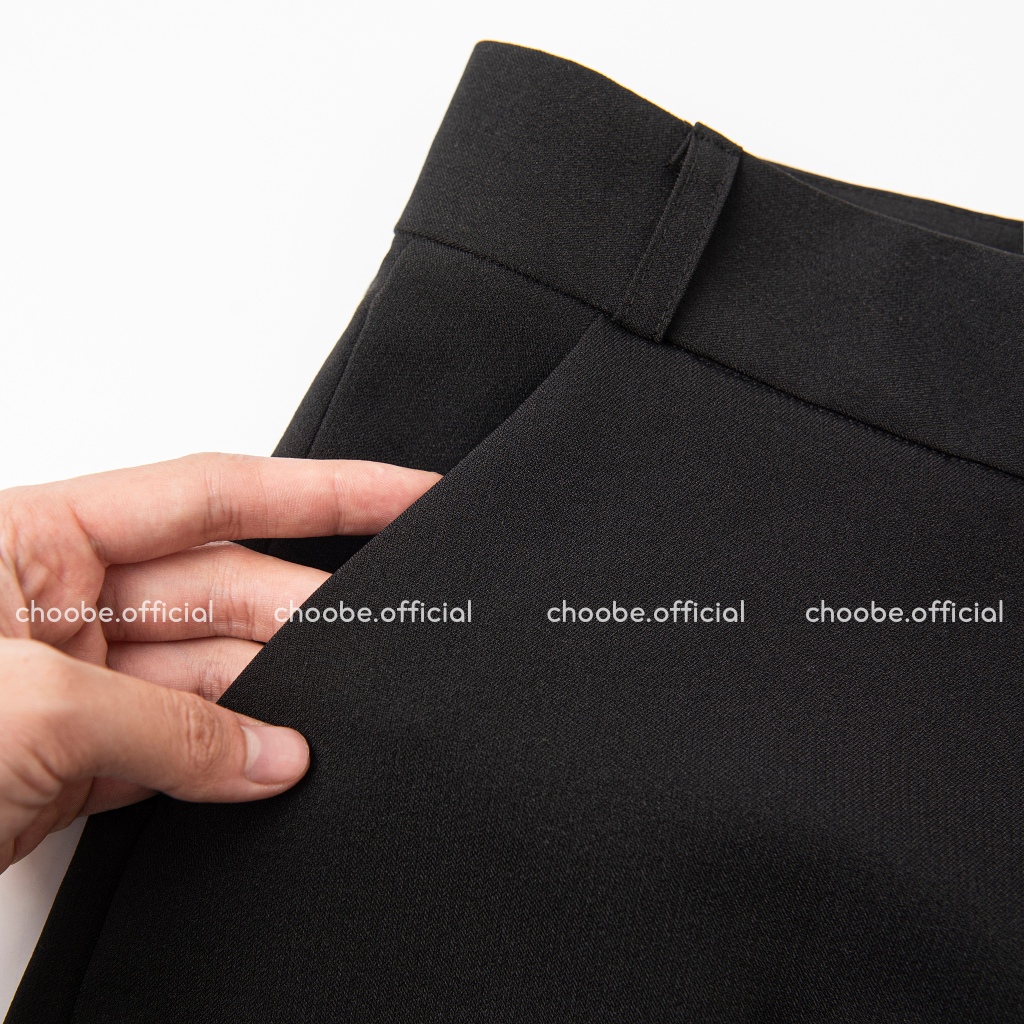 Ảnh Quần tây nữ Choobe lưng cạp cao âu công sở đẹp màu đen đồ đi học form chuẩn tôn dáng Q32 4