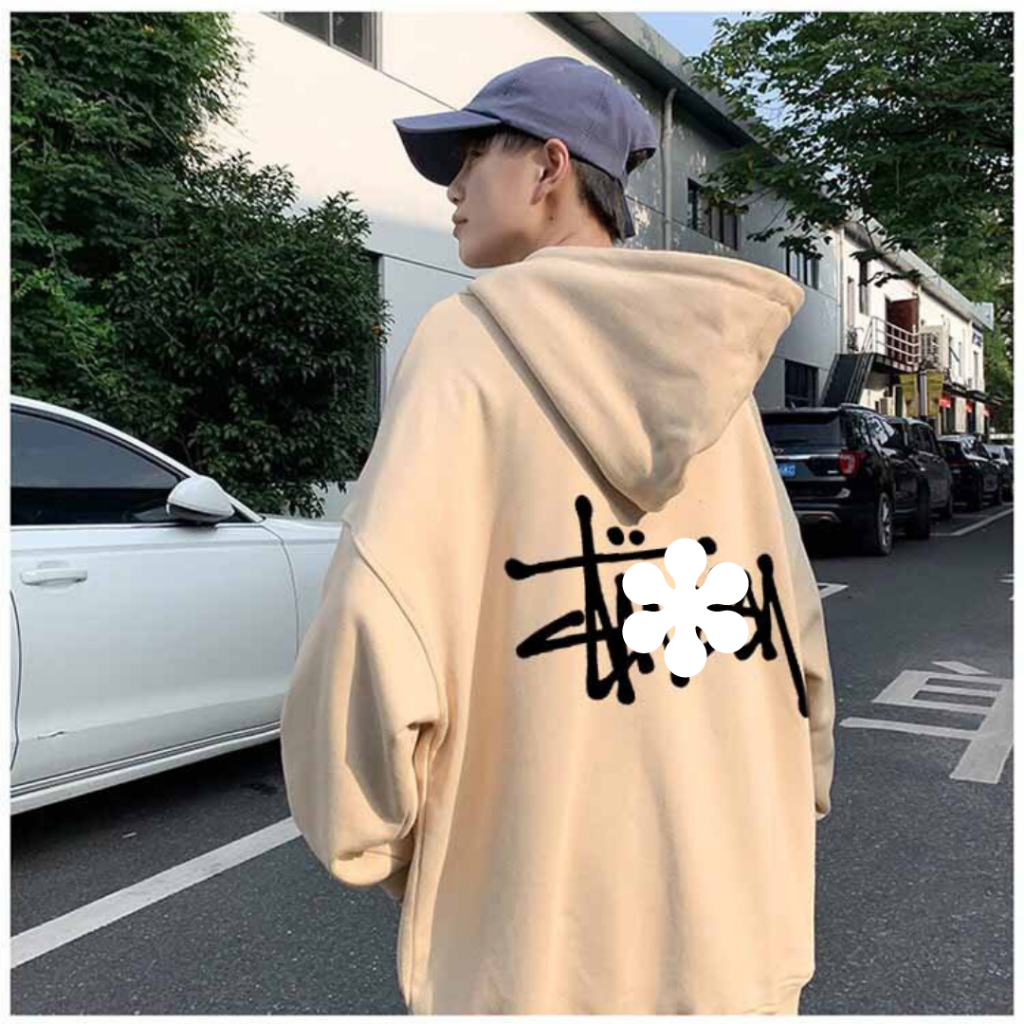 Áo Hoodie Chui Đầu STU Form Rộng Mũ Trùm 2 Lớp Ba Màu Vải Nỉ Cotton Cao Cấp Mẫu Hot Cho Nam Nữ Unisex SSL