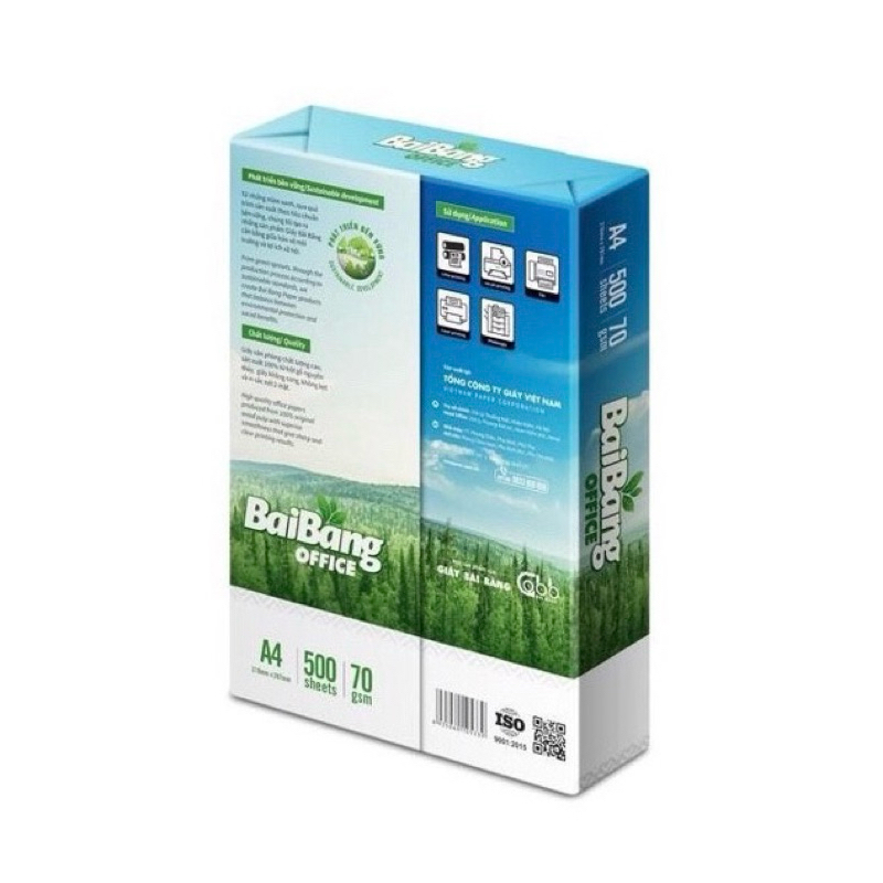 GIẤY IN A4 OFFICE BÃI BẰNG . ĐỘ TRẮNG 84 ĐỊNH LƯỢNG 70 . SỐ LƯỢNG 500 TỜ- VPP QUỐC HUY