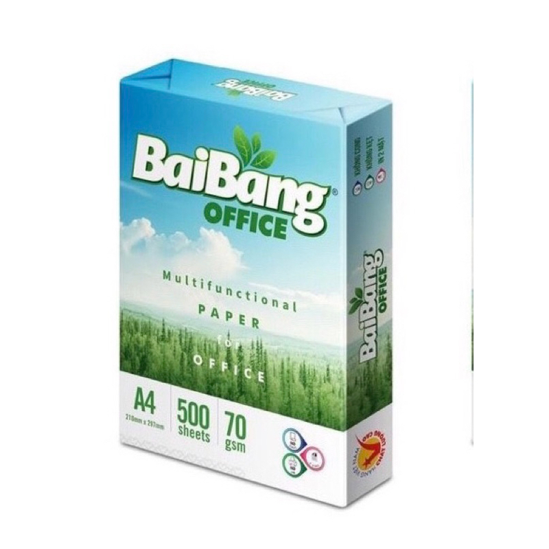 GIẤY IN A4 OFFICE BÃI BẰNG . ĐỘ TRẮNG 84 ĐỊNH LƯỢNG 70 . SỐ LƯỢNG 500 TỜ- VPP QUỐC HUY