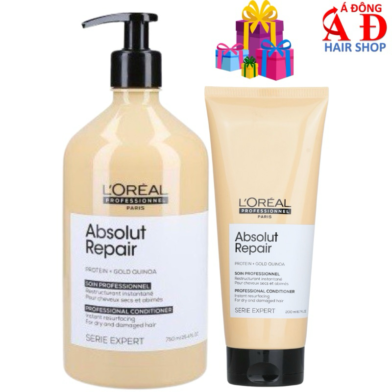 [L'OREAL] DẦU XẢ LOREAL ABSOLUT REPAIR GOLD CHO TÓC HƯ TỔN