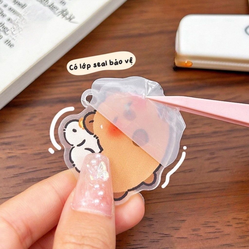 [🔥XƯỞNG SALE SẬP SÀN🔥] Móc Khoá Nhựa Acrylic CAPYBARA Treo Ba lô Túi Xách Móc Chìa Khoá M14