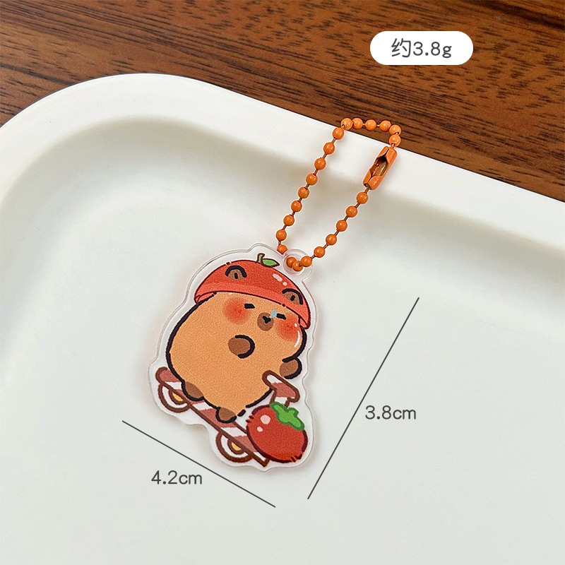 [🔥XƯỞNG SALE SẬP SÀN🔥] Móc Khoá Nhựa Acrylic CAPYBARA Treo Ba lô Túi Xách Móc Chìa Khoá M14