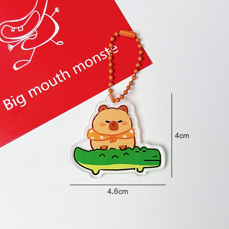 [🔥XƯỞNG SALE SẬP SÀN🔥] Móc Khoá Nhựa Acrylic CAPYBARA Treo Ba lô Túi Xách Móc Chìa Khoá M14