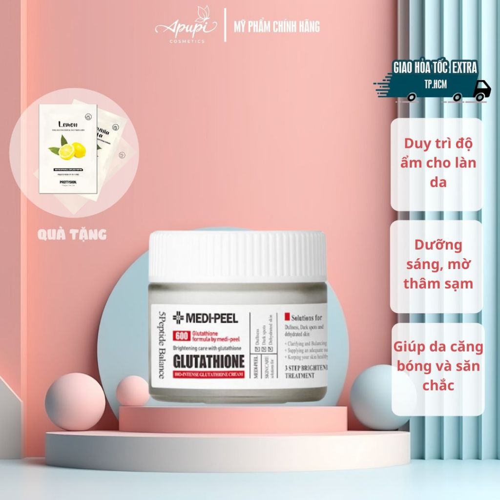 kem glutathione 600 Dưỡng Trắng White Cream Medi Peel for microneedling mesotherapy For All Skin Types:Todos los tipos de piel bpc 157 with cjc nutrient absorption support