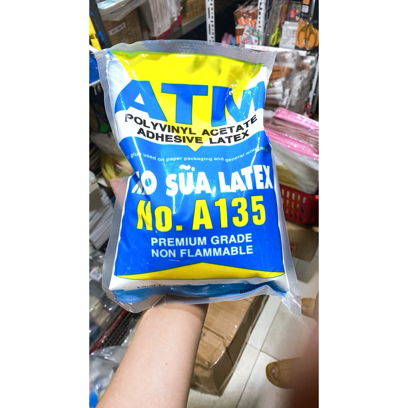 Keo sữa ATM Latex A135 loại 1 dán giấy, dán tường