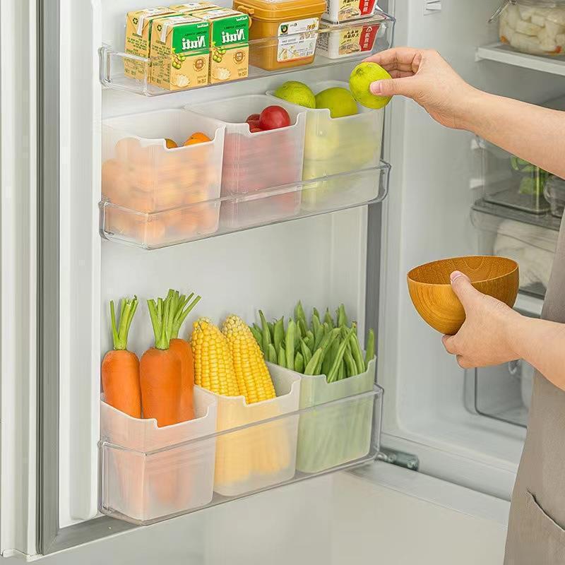COMBO 5 Hộp đựng thực phẩm để cánh cửa tủ lạnh tiện dụng