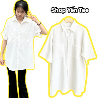 Áo sơ mi đi học 2 túi vuông Yến Tee Shop , chất nhung lì cao cấp không lộ #1016