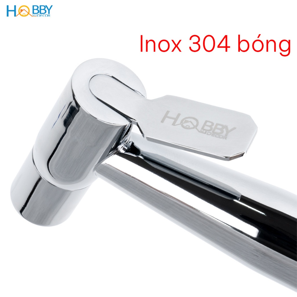 Ảnh Vòi xịt rửa vệ sinh inox 304 bóng dây cấp 1.5m Hobby home decor VSR10 1