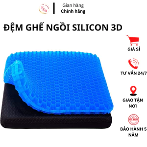 Đệm ngồi silicon 3D thoáng khí ghế OTO, ghế văn phòng-Nệm lót ghế 3D thoáng khí siêu bền