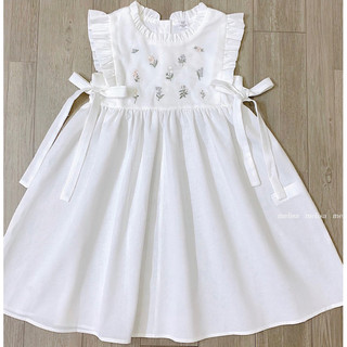 [ B&G ] Váy nàng thơ trong trẻo chất linen mềm mát cho bé gái size bé từ 1-11y(10-43kg)