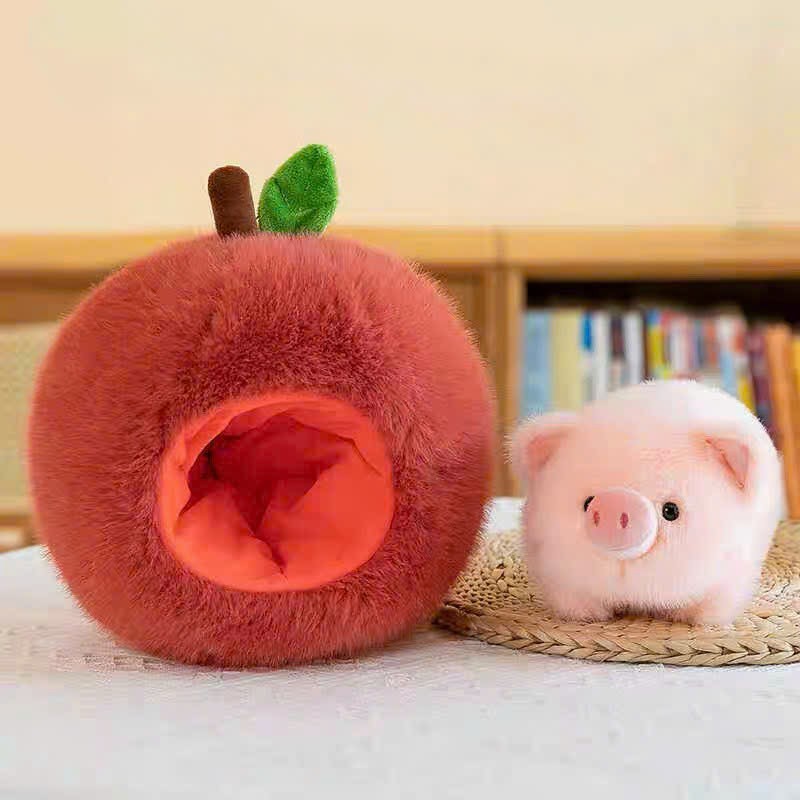[MẪU MỚI ] Gấu Bông Heo Trong Quả Táo Heo Táo Đỏ 2in1 Kiểu Dáng Thiết Kế Mới Độc Đáo Chất Liệu Vải Lông Mềm Mại
