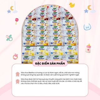 Sữa Chua Bledina Pháp Vị Trái Cây Thơm Ngon Bổ Sung Vitamin Cho Bé Từ 6 Tháng Tuổi Lốc 6 Hộp 55g