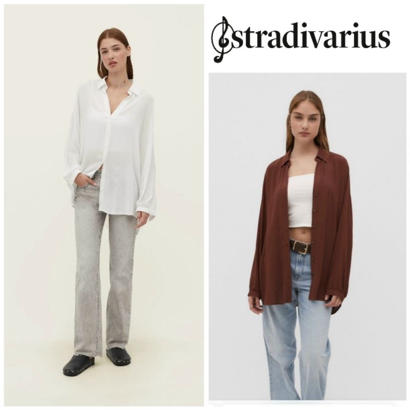 (Sale) Áo sơmi Stradivarius* bigsize Cambo dư xịn