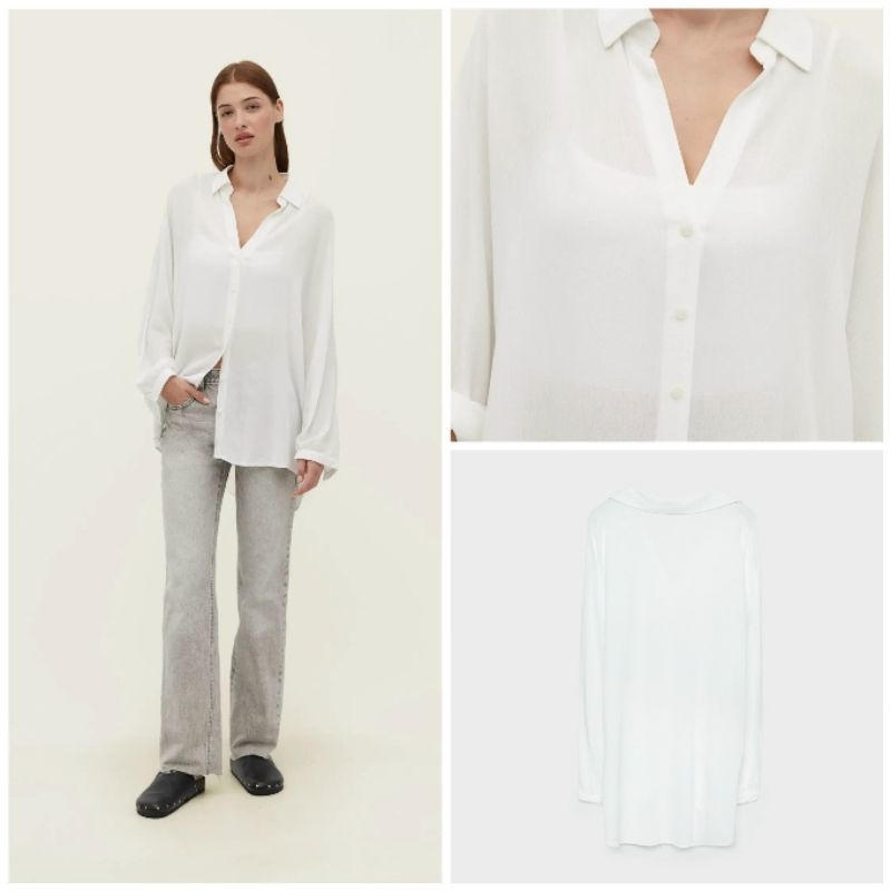 (Sale) Áo sơmi Stradivarius* bigsize Cambo dư xịn