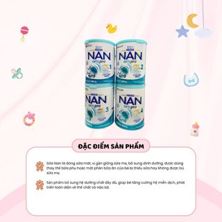 Sữa Bột Nan Nga Optipro Hỗ Trợ Tăng Cường Sức Đề Kháng Phát Triển Toàn Diện Cho Bé Số Đủ Số 800gr