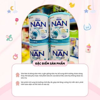 Sữa Bột Nan Nga Optipro Hỗ Trợ Tăng Cường Sức Đề Kháng Phát Triển Toàn Diện Cho Bé Số Đủ Số 800gr