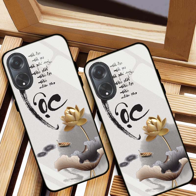 ỐP LƯNG OPPO A60 HÌNH 555 LƯNG KÍNH CƯỜNG LỰC CAO CẤP
