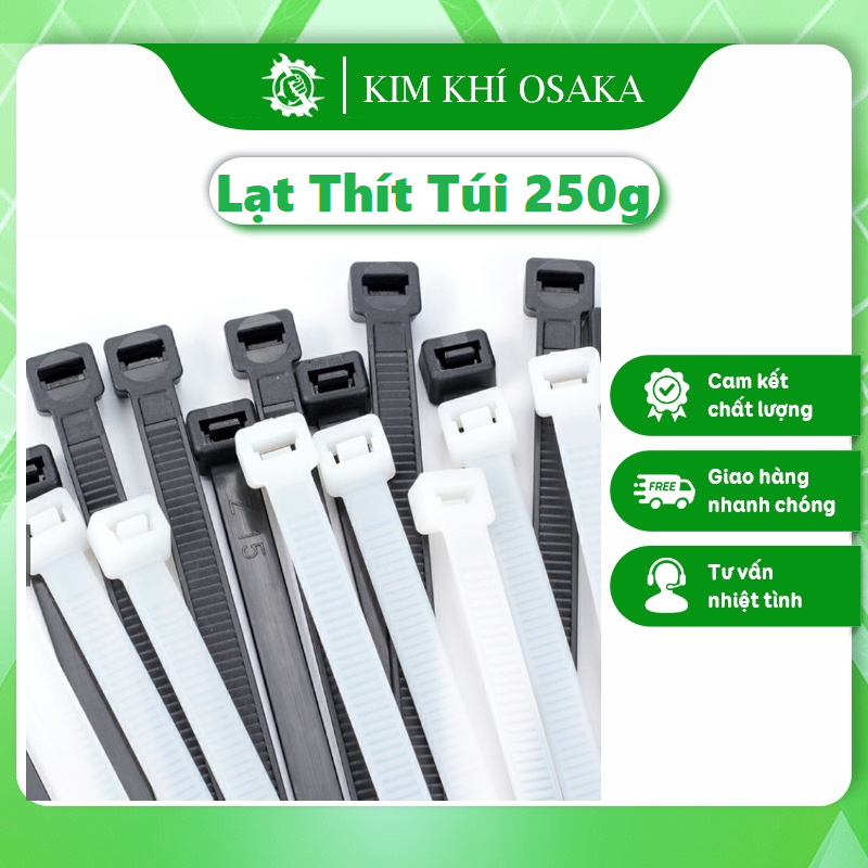 Dây rút,lạt thít nhựa trắng gói 250g bản to đủ kích thước từ 100mm ...