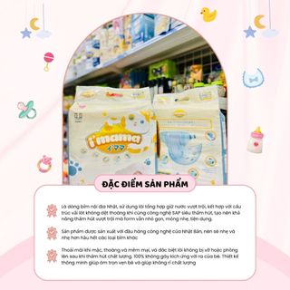 Bỉm Imama Tã Dán Quần Nội Địa Nhật Bản Siêu Thấm Hút Giữ Nước Hiệu Quả Bé Thoải Mái Vận Động