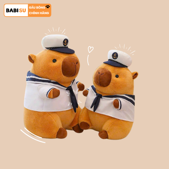 Capybara Hải Quân Gấu Capybara Thủy Thủy Đáng Yêu Gấu Bông Hải Quân Cao Cấp Món Quà ý Nghĩa Cho Người Lính Hải Quân