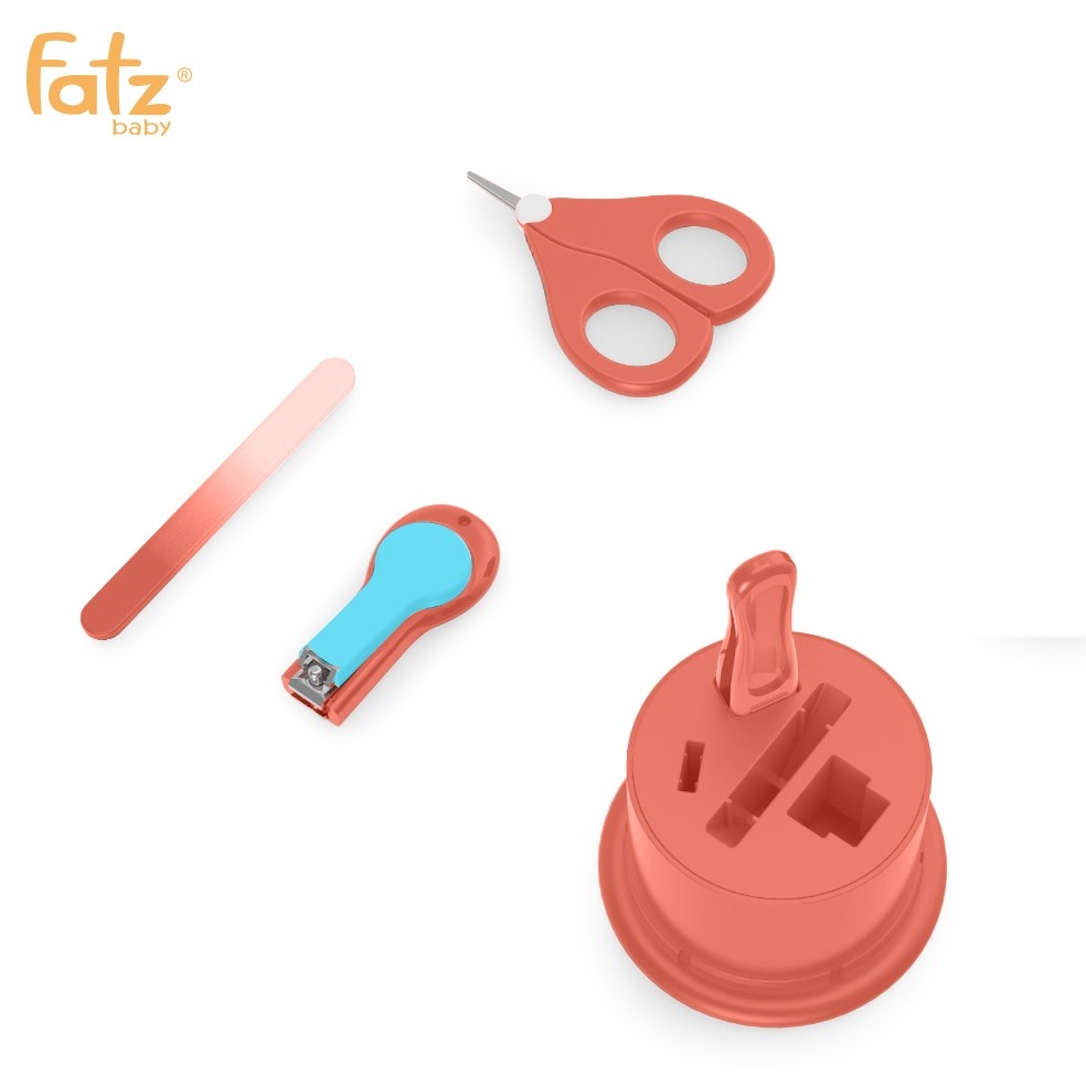 Ảnh Bộ dụng cụ cắt móng tay kèm nhíp cho bé FATZBABY FB8101SS 4 món (bấm móng tay, kéo cắt móng tay, rũa móng và nhíp) 3