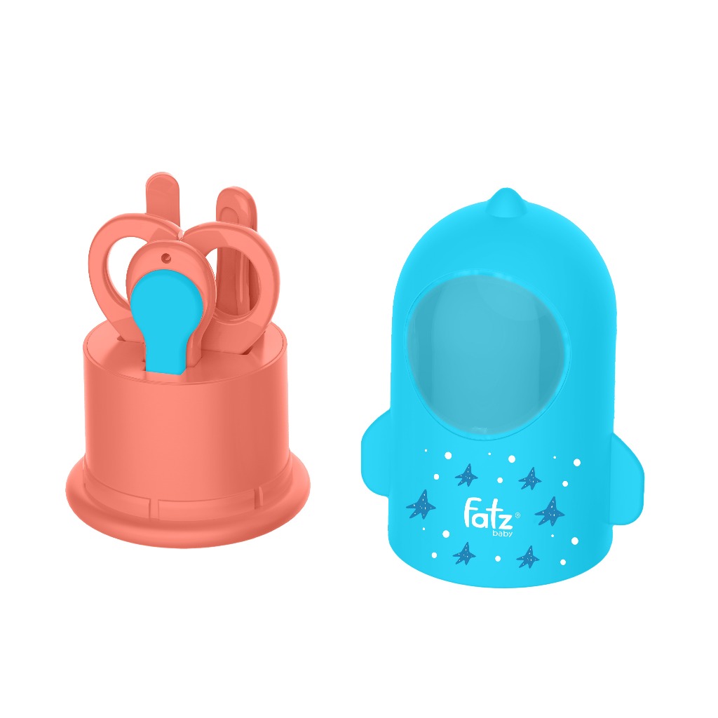 Ảnh Bộ dụng cụ cắt móng tay kèm nhíp cho bé FATZBABY FB8101SS 4 món (bấm móng tay, kéo cắt móng tay, rũa móng và nhíp) 4