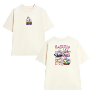 Áo thun Unisex Oversize form rộng nam nữ in hình LABUBU dễ thương chất Cotton 2c Premium