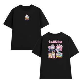 Áo thun Unisex Oversize form rộng nam nữ in hình LABUBU dễ thương chất Cotton 2c Premium