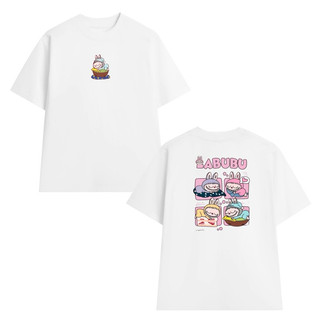 Áo thun Unisex Oversize form rộng nam nữ in hình LABUBU dễ thương chất Cotton 2c Premium