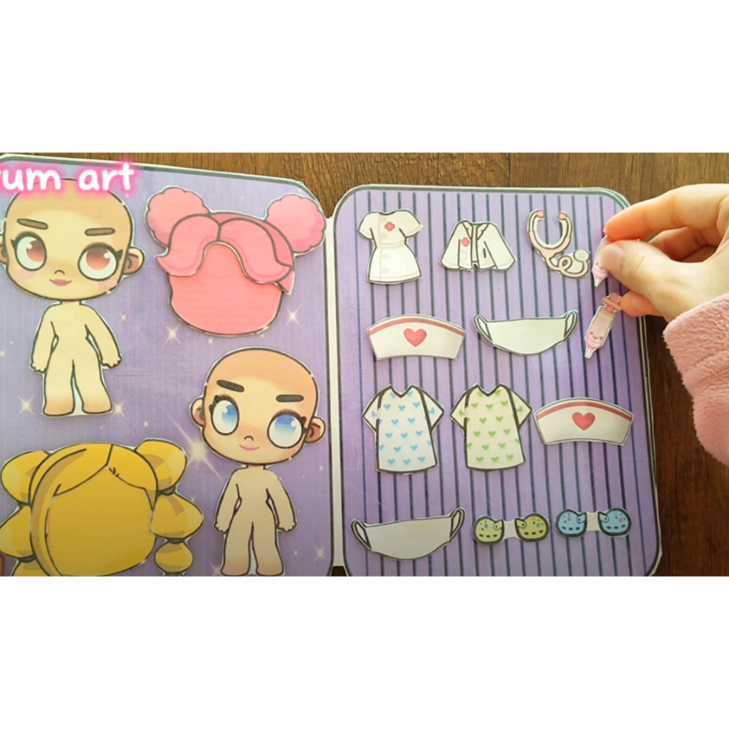 Đồ chơi ngôi nhà búp bê Toca Paper Hospital A6