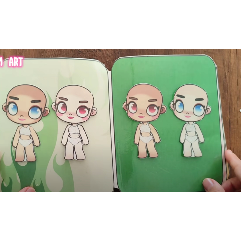 Đồ chơi giấy búp bê Toca Cute Paper Doll A7