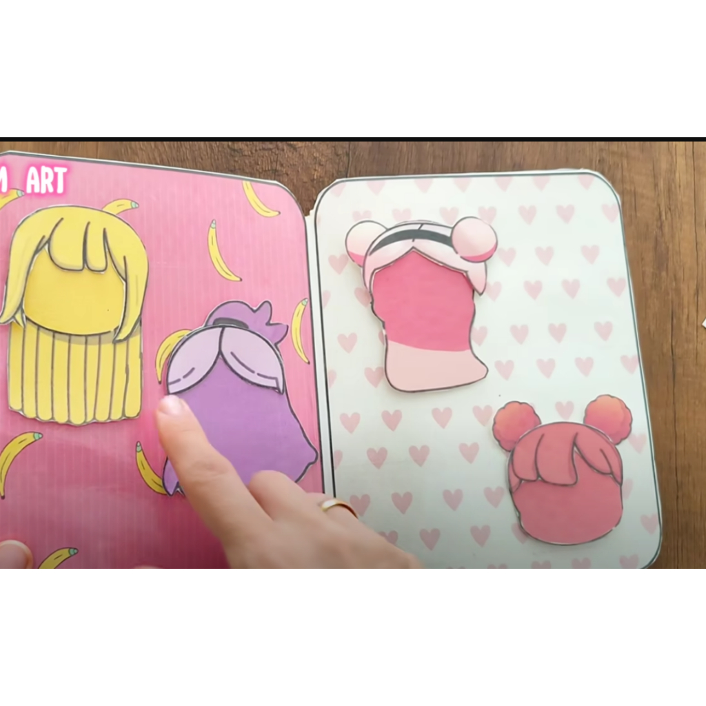 Đồ chơi giấy búp bê Toca Cute Paper Doll A7