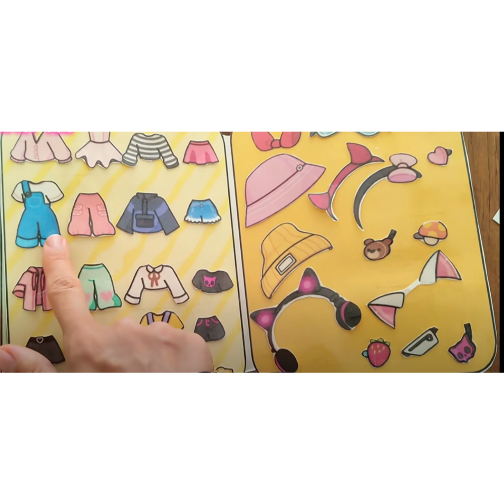 Đồ chơi giấy búp bê Toca Cute Paper Doll A7