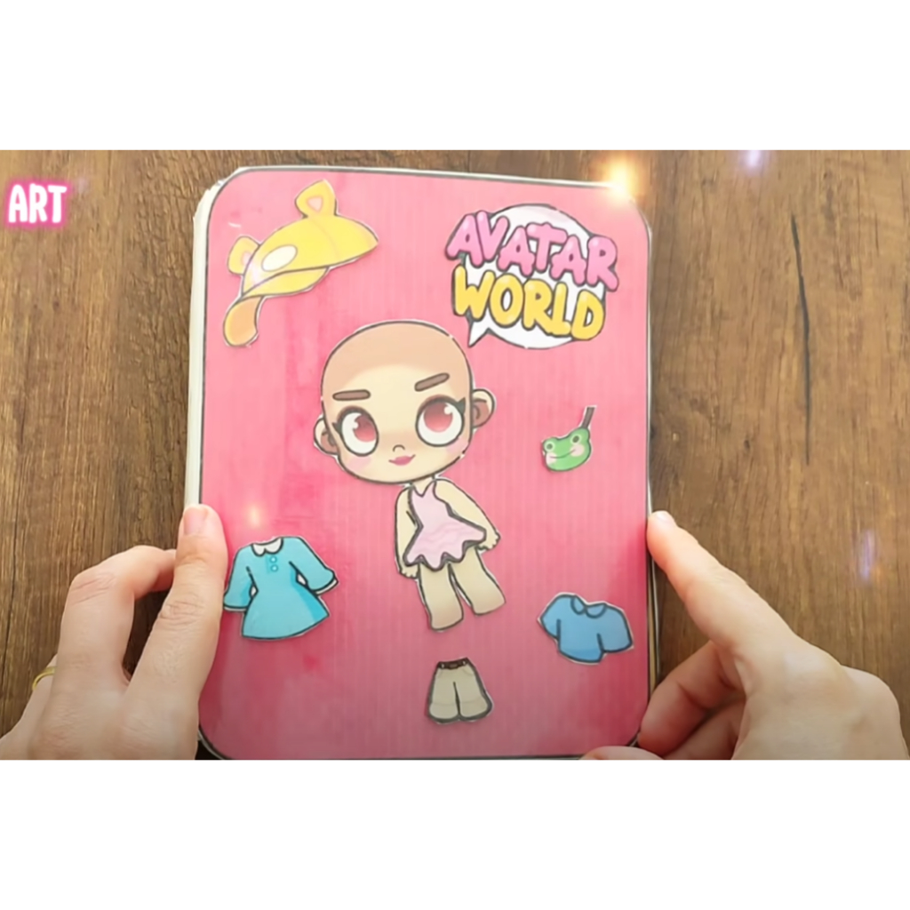 Đồ chơi giấy búp bê Toca Cute Paper Doll A7