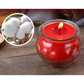 Cặp  (1 cốc) NẾN BƠ hoa sen không mùi không khói  - dâng phật, cúng dường, thắp hương cháy 24h/cốc