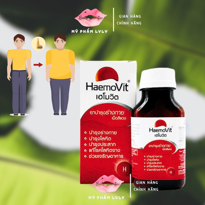 Tăng cân HaemoVit vitamin ăn ngon ngủ tốt cho người gầy và trẻ em Thái Lan