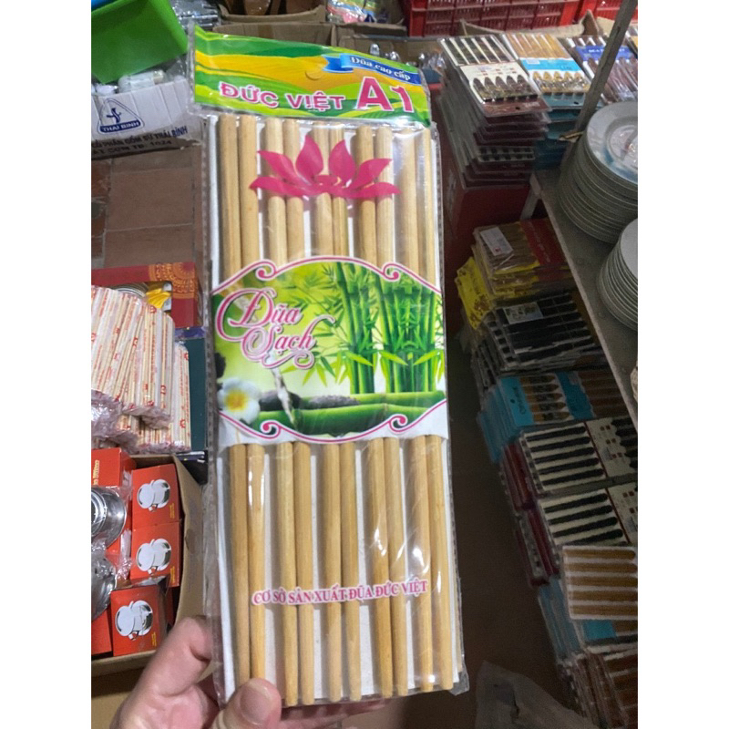 Set 10 đôi Đũa phíp, đũa dừa, đũa inox, đũa tre