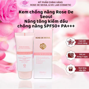Kem chống nắng rose de seoul pink tone up sun cream 50ml hạn 2028 5 IS475