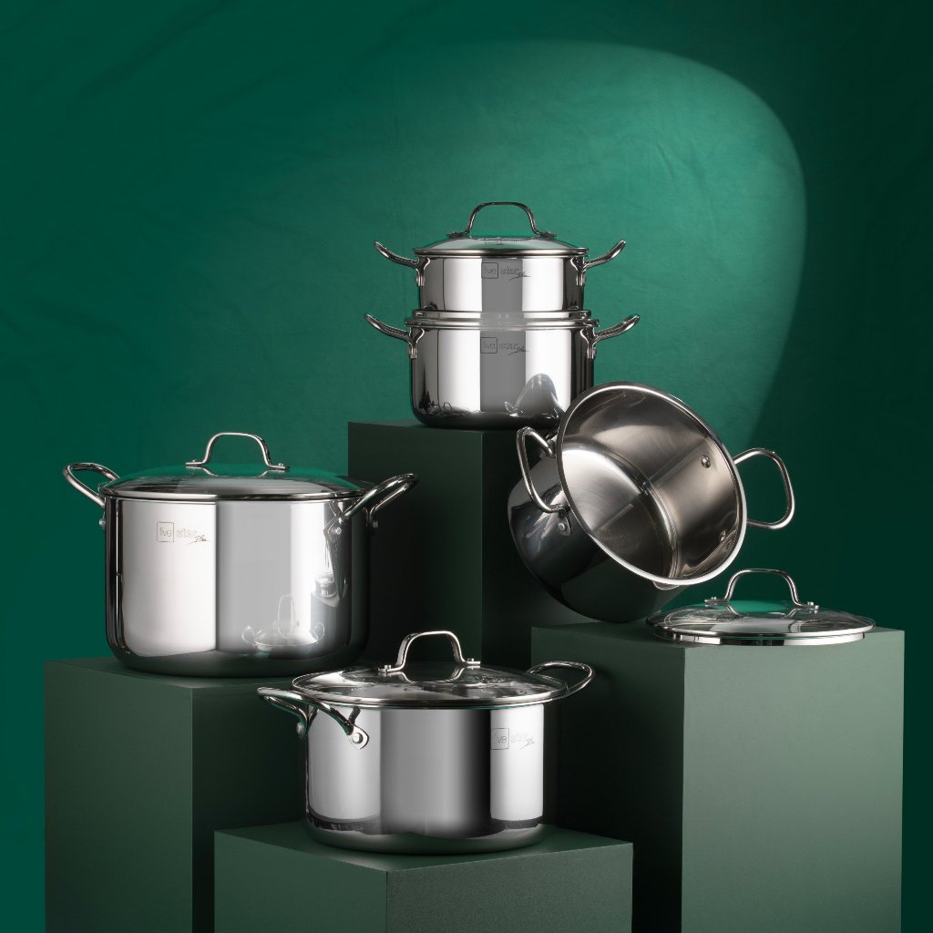 Ảnh Nồi Inox 304 3 lớp đáy liền khối cao cấp Fivestar Plus 18cm | 20cm | 22cm | 24cm | 26cm | 28cm , dùng được mọi bếp 4