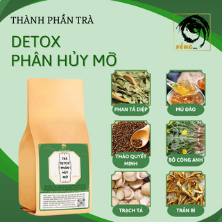 [Không đi ngoài, không mệt mỏi] Trà detox phân hủy mỡ Fengcha an toàn, lành tính uống hàng ngày bịch 30 túi lọc