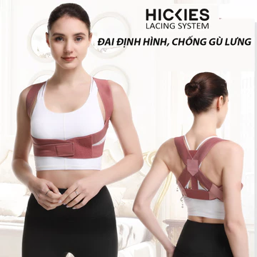 Đai chống gù, chỉnh tư thế bảo vệ vòng 1 khi tập luyện thể thao - Đai lưng chống gù HICKIES LACING SYSTEM