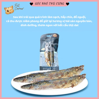 Cá thu biển hấp nguyên con ăn liền cho mèo - Taste The Sea (50gr)