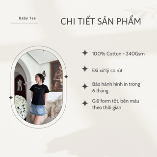 Áo thun Babytee in hình Vịt Bồn Tắm dễ thương tặng kèm 5 Stickers ủi chất Cotton Premium