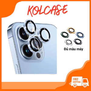 Kính cường lực bảo vệ camera có viền kim loại sang trọng KOLEAD ZC-R1 dành cho iphone 11 12 13 14 15 Pro Promax