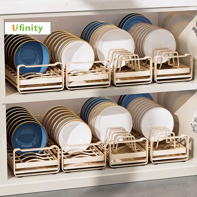 Lifinity Kệ Bát Đĩa Thép Carbon-Kệ Nhà Bếp Có Khay Hứng Nước, Có Thể Dùng Kèm Giỏ Kéo