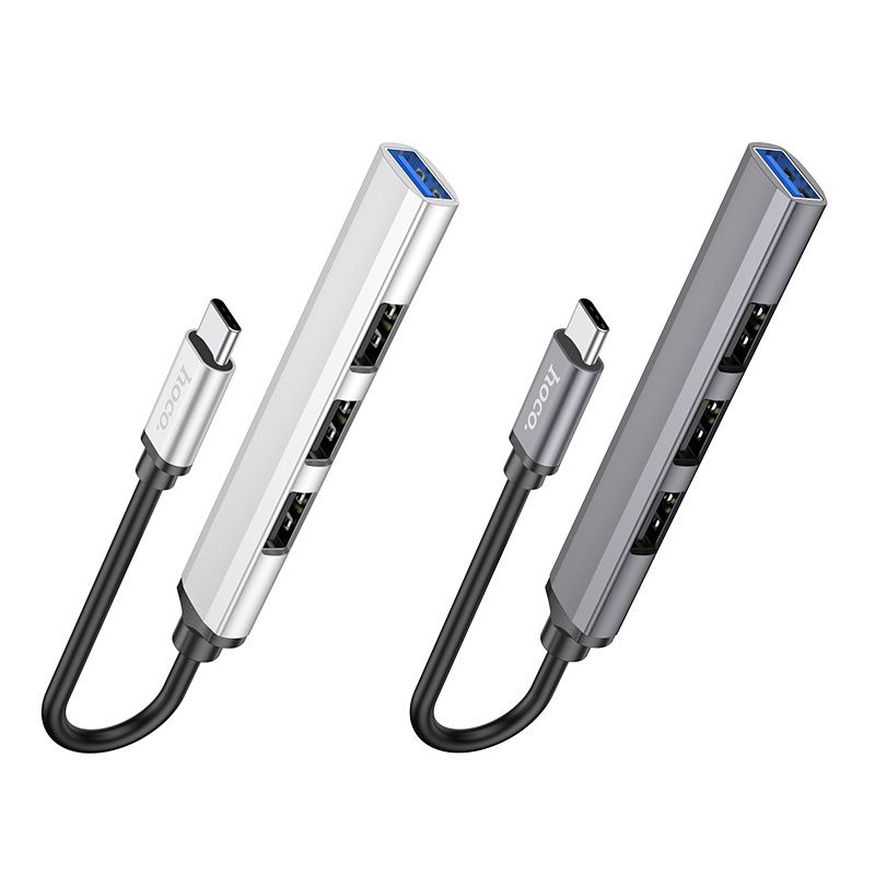 Cáp Chuyển đổi Hoco HB26 USB 4in1 sang 4 cổng USB 3.0 + USB 2.0.