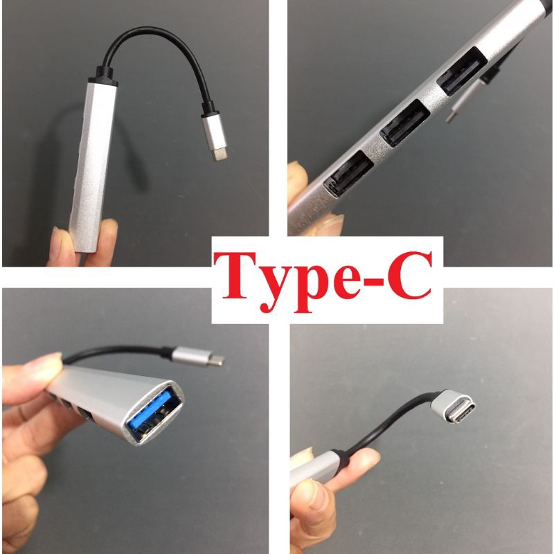 Cáp Chuyển đổi Hoco HB26 USB 4in1 sang 4 cổng USB 3.0 + USB 2.0.