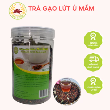 Trà gạo lứt mầm đậu đen giảm cân, thanh lọc gan, giải độc cơ thể 500g | Gạo lứt Mai Xuân